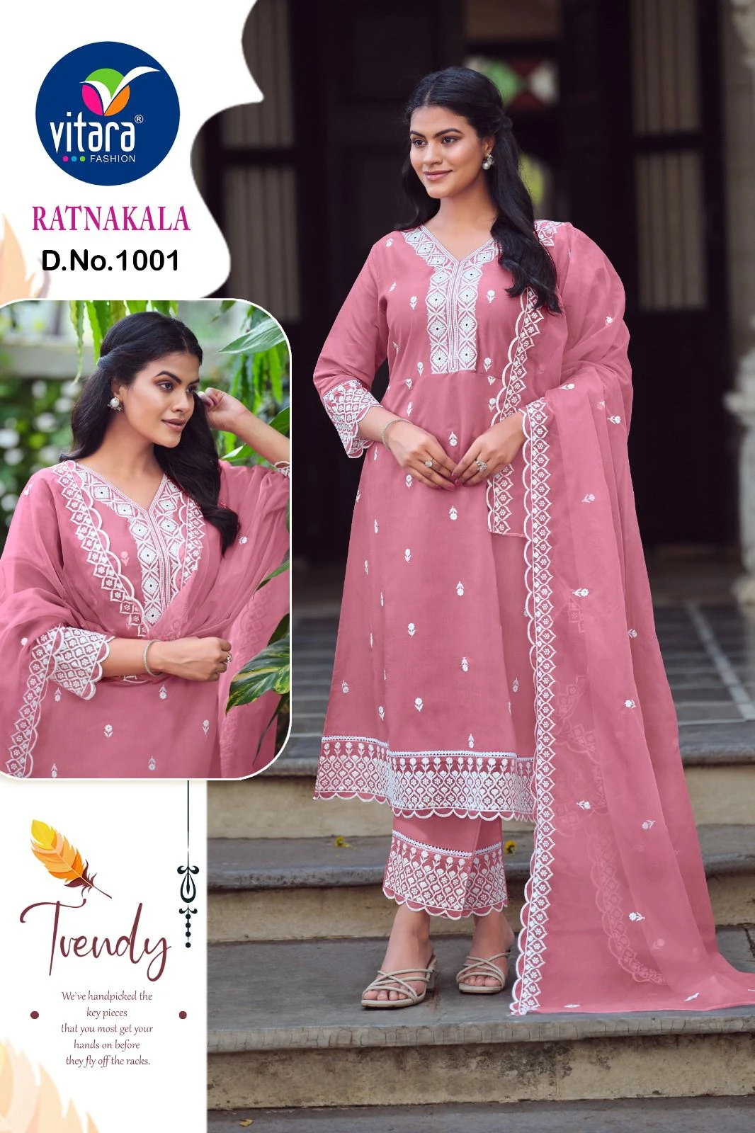 Vitara Fashion Ratankala Heavy Roman Silk Wholesale Readymade Salwar Suit Catalog — Wholesale Salwar Suits, MPA wholesale from Surat - Gallery Image 2